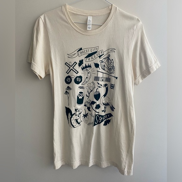 Soft Flirt Forest City Forever Cotton T Shirt Women’s Small - Picture 1 of 5